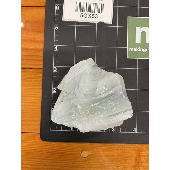 Milk Glass Opalescent Layered Art Glass Cullet Glowing Manganese Slag #5GX53 - Picture 6 of 6